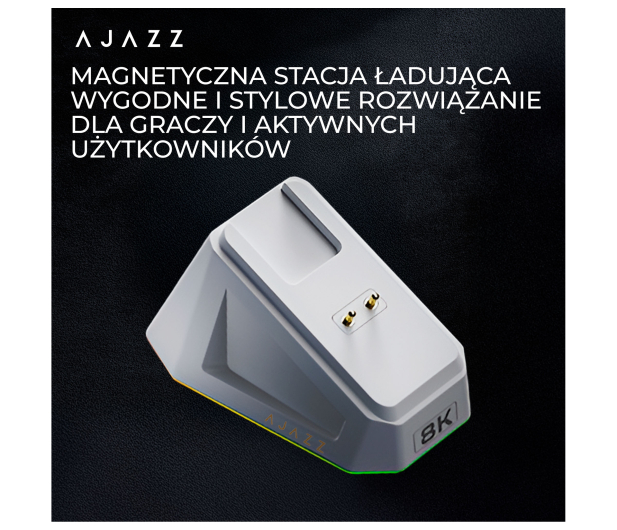 Ajazz AJ179PRO 3395-8K ze stacją dokującą biała - 1536387 - zdjęcie 13
